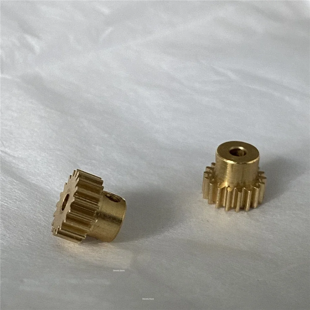 0.4M 18T step gear 2MM 2.5MM Bore diameter Copper Gear 18 Teeth 2PCS