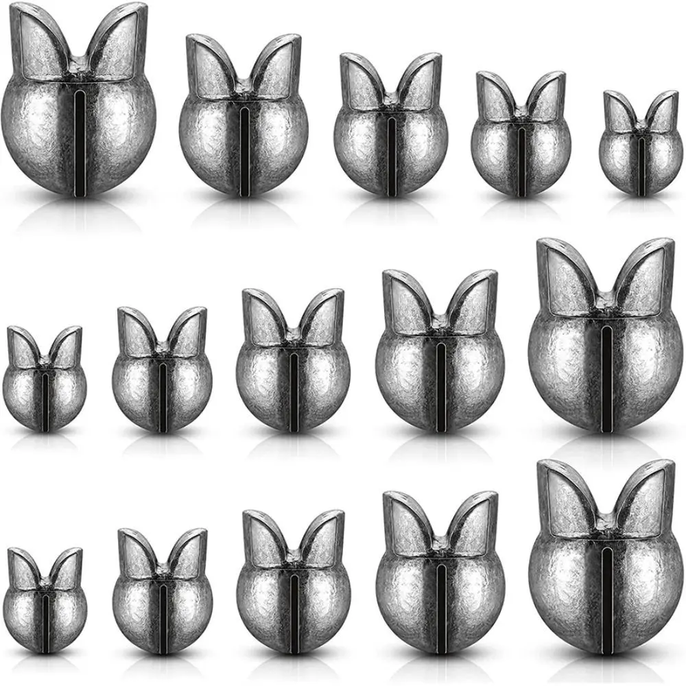 50PCS Bite Lead Fishing Bite Lead Quick Sinking Removable Fishing Lead