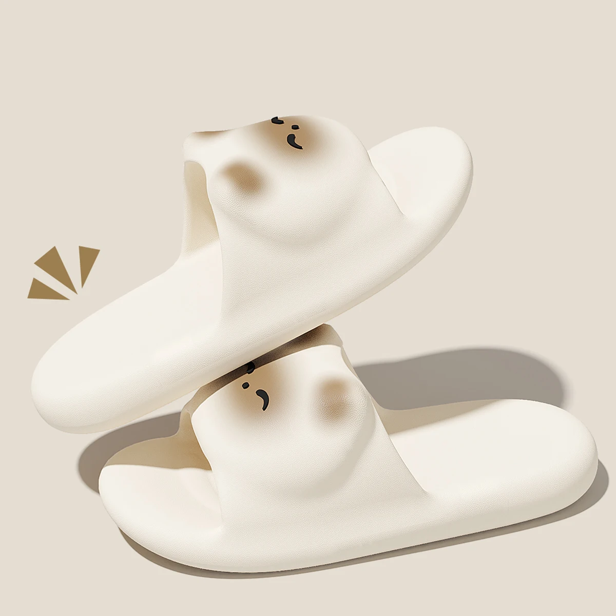 Ladies Slippers Cute Cartoon Siamese Cat 3D EVA Flat Bottom Non-slip Soft Comfortable Sandals Suitable For Women