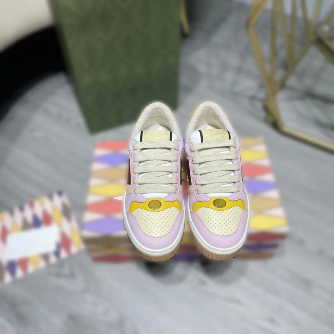 Trendy retro dirty shoes 2024 thick soled couple casual board shoes fashion versatile casual shoes