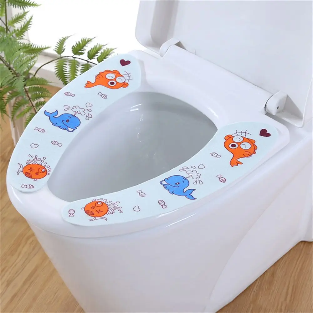 Bathroom Toilet Seat Warmer Washable Cover Mat Soft Lid Pad Cloth Close Stool