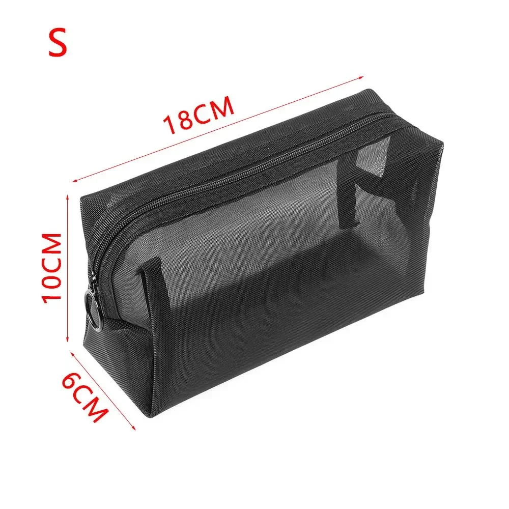 Transparent Foldable Toiletry Bag - Washable, Breathable, Large Capacity Travel Makeup Organizer
