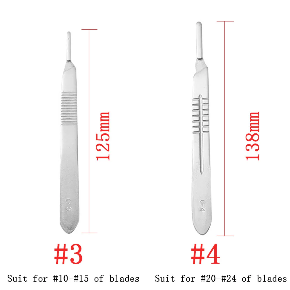 10Pcs Carbon Steel Knife Handle Blade Kit Carving Knife Repair Tools Set DIY Cutting PCB Repair Animal Scalpel Knife Hand Tools
