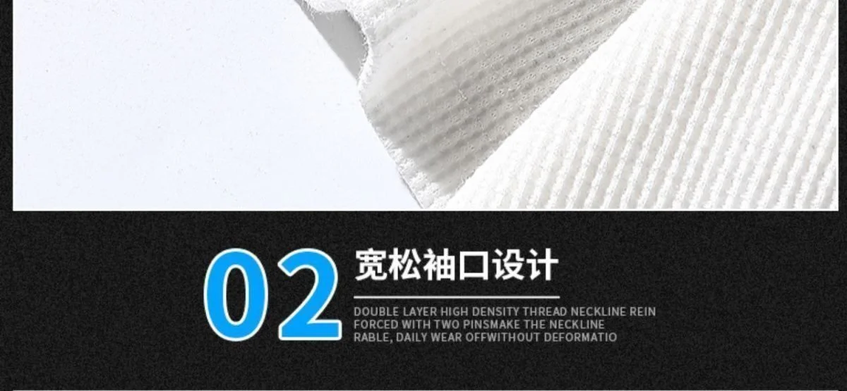 Black Waffle T-shirts For Men White Blue Tee Casual T shirt Oversized Tops 2024 Quality Unisex Short Tshirts Tees Men Clothing