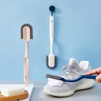 Long Handle U-shaped 3 Sided Plastic Shoe Cleaning Brush Durable Cleaner Shoe Slippers Kit Hanging Soft Shoes Brush Dropshipping 1