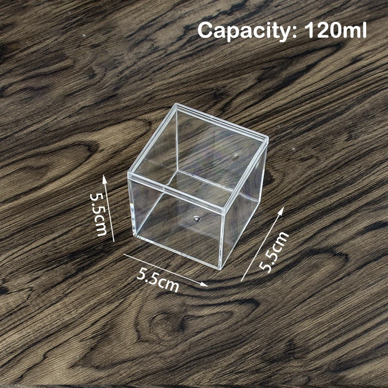 Large Capacity Jewelry Storage Box Clear Acryl Cube Portable Jewelry Storage Earrings Necklace Ring Jewelry Display