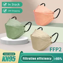 Máscara de peixe kn95 mascarillas fpp2 adulto morandi ffp2mask 4 camada ffpp2 aprovado máscaras faciais ffp2 respirador capa boca máscara ffp2
