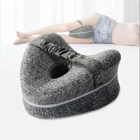Cotton memory foam leg pillow orthopedic pillow for sciatica relief back hip side sleeping pillow in pregnancy for bed and sofa 1