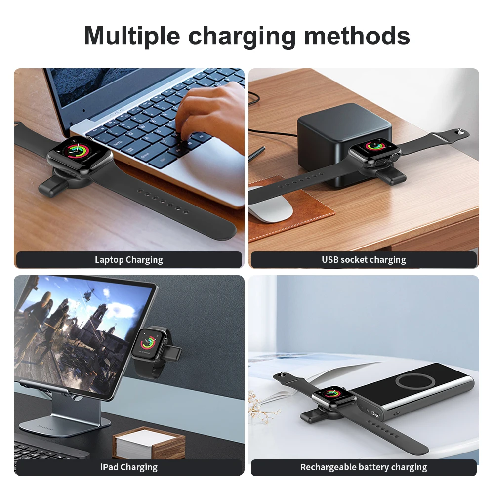 USB C 타입 고속 충전 스테이션, 휴대용 무선 충전기, 삼성 갤럭시 5 6 애플 워치 아이워치 9 8 울트라 7 6 5 4 3, 2 인 1