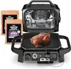 Ninja OG751BRN Woodfire Pro Outdoor Grill & Smoker with Built-In Thermometer, 7-in-1 Master Grill, BBQ Smoker, Air Fryer, Bake 1