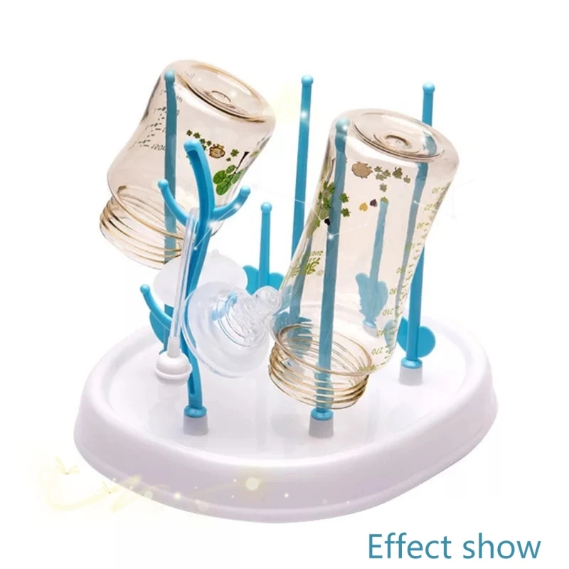 Baby Bottle Drying Rack Feeding Bottle Cleaning Dryer Drainer Storage Nipple Shelf Pacifier Milk Feeding Cup Holder