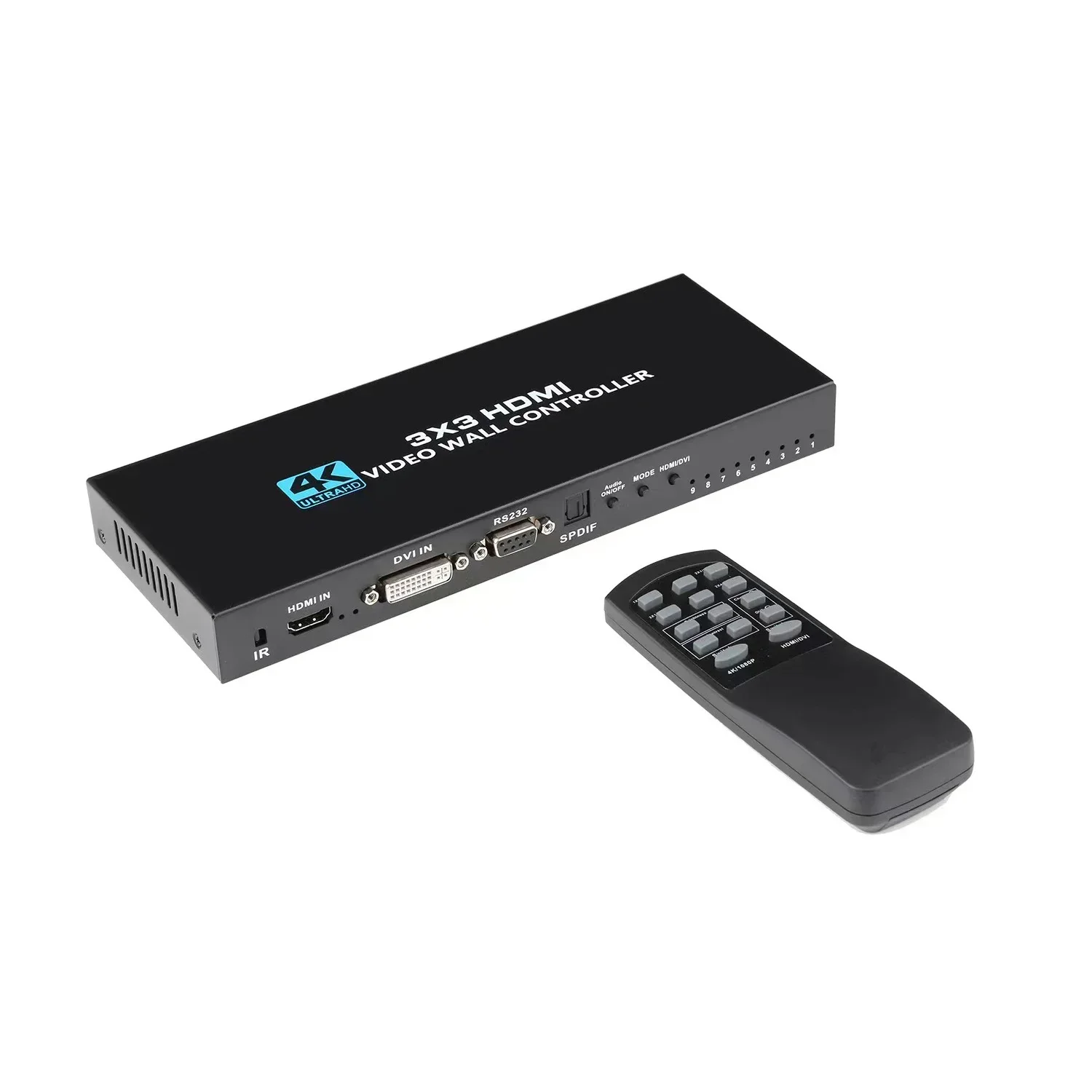 4K 2x2 3x3 HDMI 비디오 월 컨트롤러 멀티 스크린 모니터 스플라이싱 프로세서 1x2 1x3 1x4 2x2 2x3 2x4 TV 스플라이서 플러그 앤 플레이