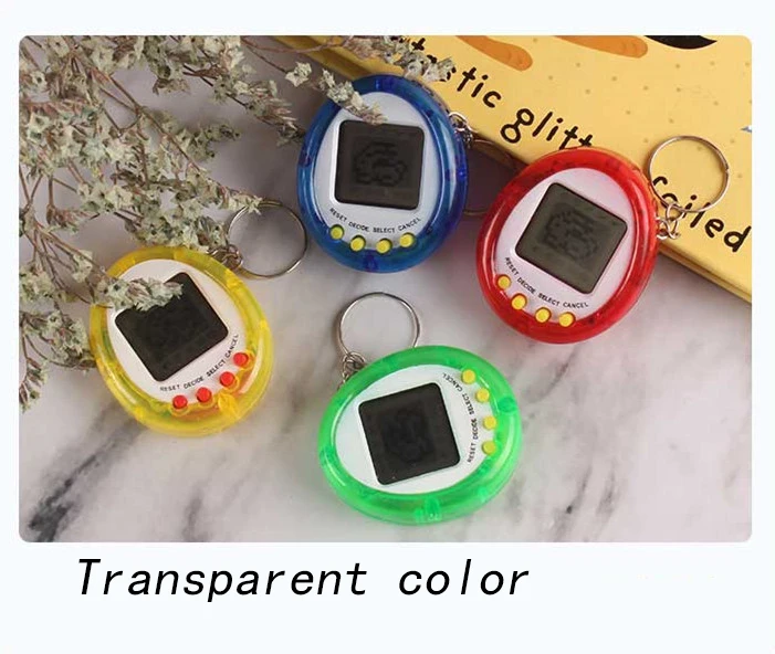 1Pcs 90S Nostalgic Tamagotchi Electronic Pets Console Kid Toy Portable Keyring Funny Virtual Cyber Toy Christmas New Year Gift 