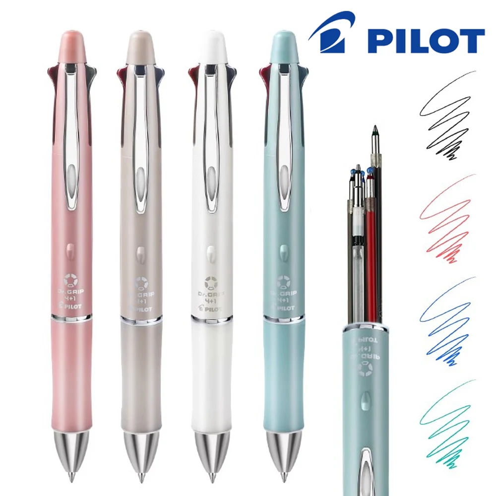 일본 파일럿 DR. GRIP 다기능 펜 4 1 멀티 컬러 볼펜 샤프 펜슬 0.5mm ..