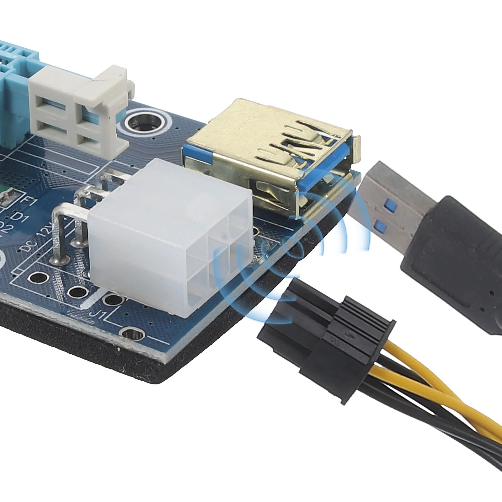 60cm 미니 PCIe - PCI-E x16 외장 GPU 어댑터 케이블 (카드 독립형 컴퓨터 부품, 노트북 액세서리, 외장 그래픽)