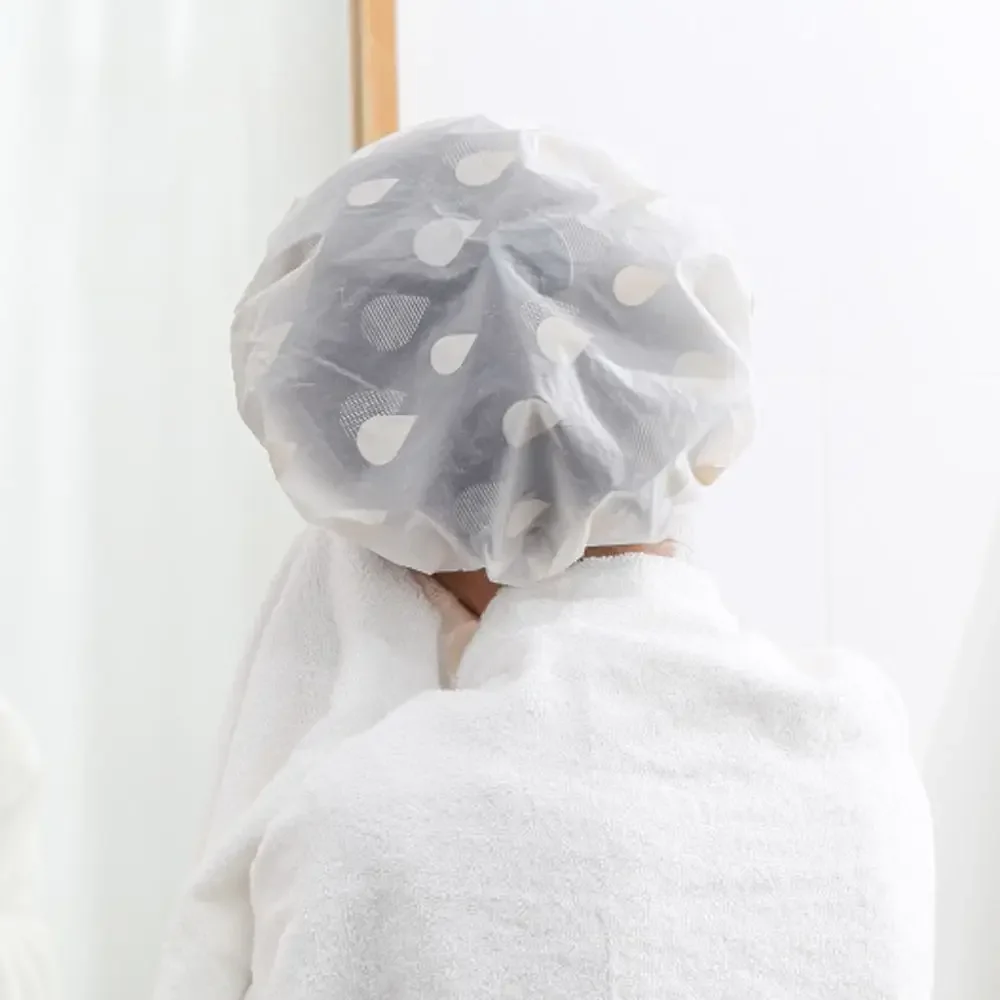 Waterproof Women Shower Cap Head Wrap Portable Women Shower Hat Head Cover Hair Turban Hair Dryer Cap Bathing Tools waterproof shower cap,shower cap