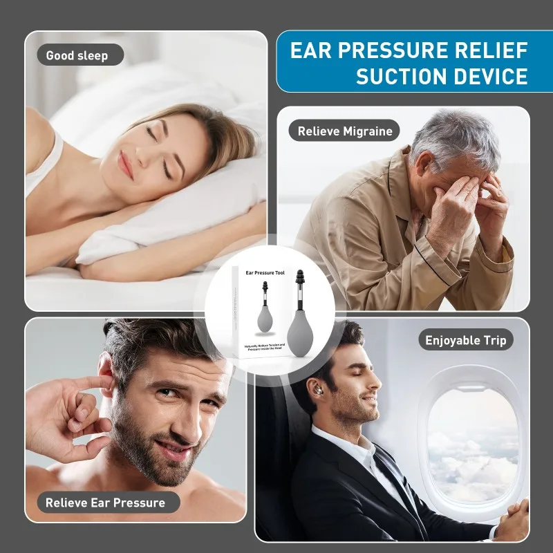 Ear Pressure Relief Device - Natural Stimulation for Inner Ear Balance,  Relaxation Tool for Stress & Flight Pressure Adjustment