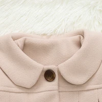 New Baby Girls Woolen Jacket Coat Kids Winter Outerwear Clothes Children Spring Autumn Mid-length Windbreaker 6