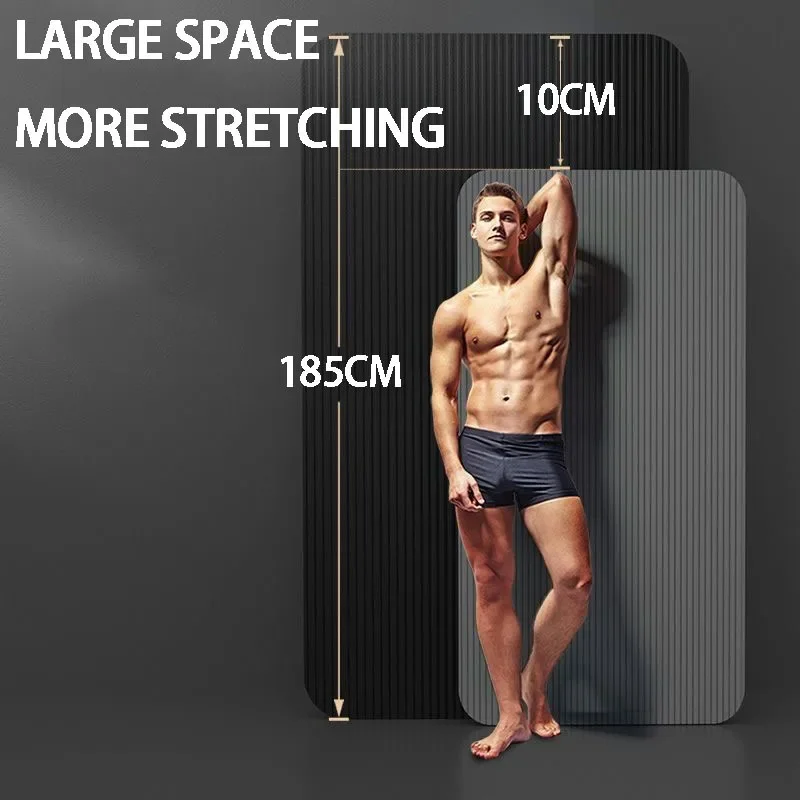 20mm Thick NBR Yoga Mat Moisture-proof Outdoor Non-Slip Durable Camping Picnic Mat 2000x600x20mm Exercise Gym Fitness Workout 3
