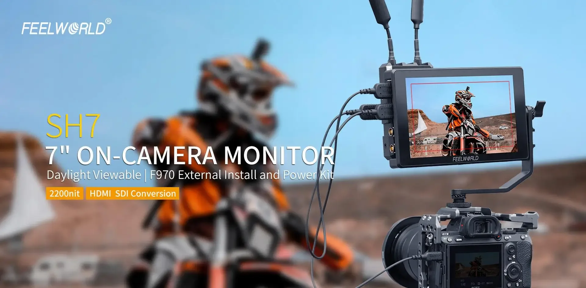 SH7 7-inch Monitor SDI/HDMI-compatible Input/Output Cross Conversion Monitor Ult