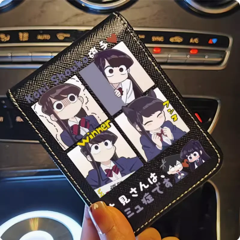 Anime Komi-san wa, Komyushou desu  Cartoon Fashion Wallets PU Purse Card Holder Money Bag Gift B273 Cosplay