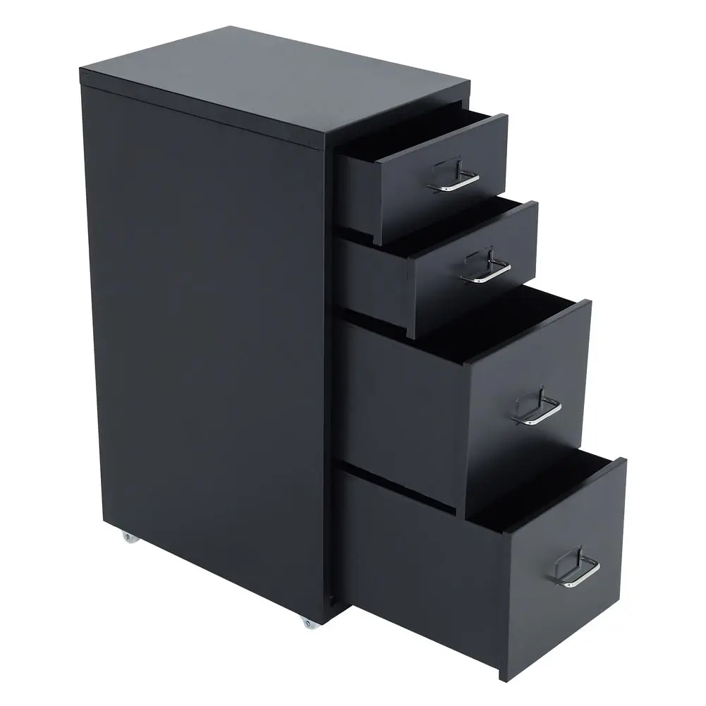【Breeins】Vertical File Cabinet with Wheels Storage Shelf For Home Office