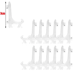 Compact Foldable Display Stand for Home Storage - Ideal for Photos, Dishes, Frames, and More (Transparent-7cm)