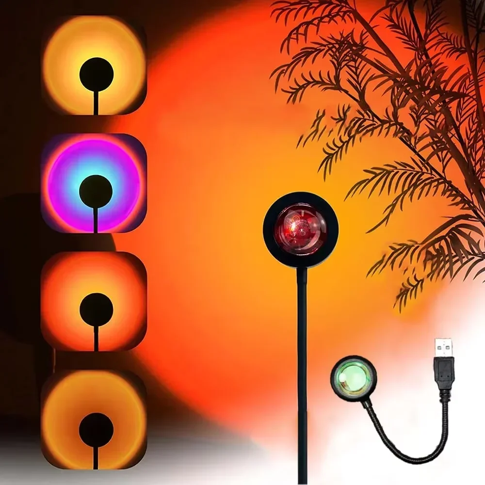 รูปสินค้า โคมไฟโปรเจคเตอร์แสงสีรุ้ง ตกแต่งบ้านสไตล์โมเดิร์น