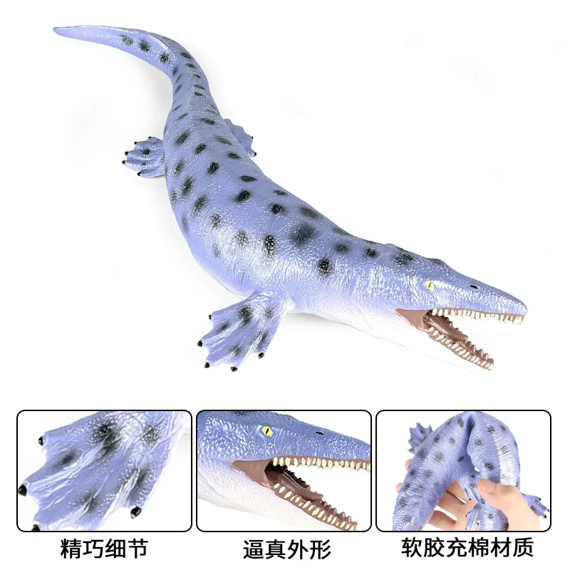 

Jurassic Large Soft Rubber Canglong Dinosaur Marine Life Simulation Animal Model Cognitive Ornaments