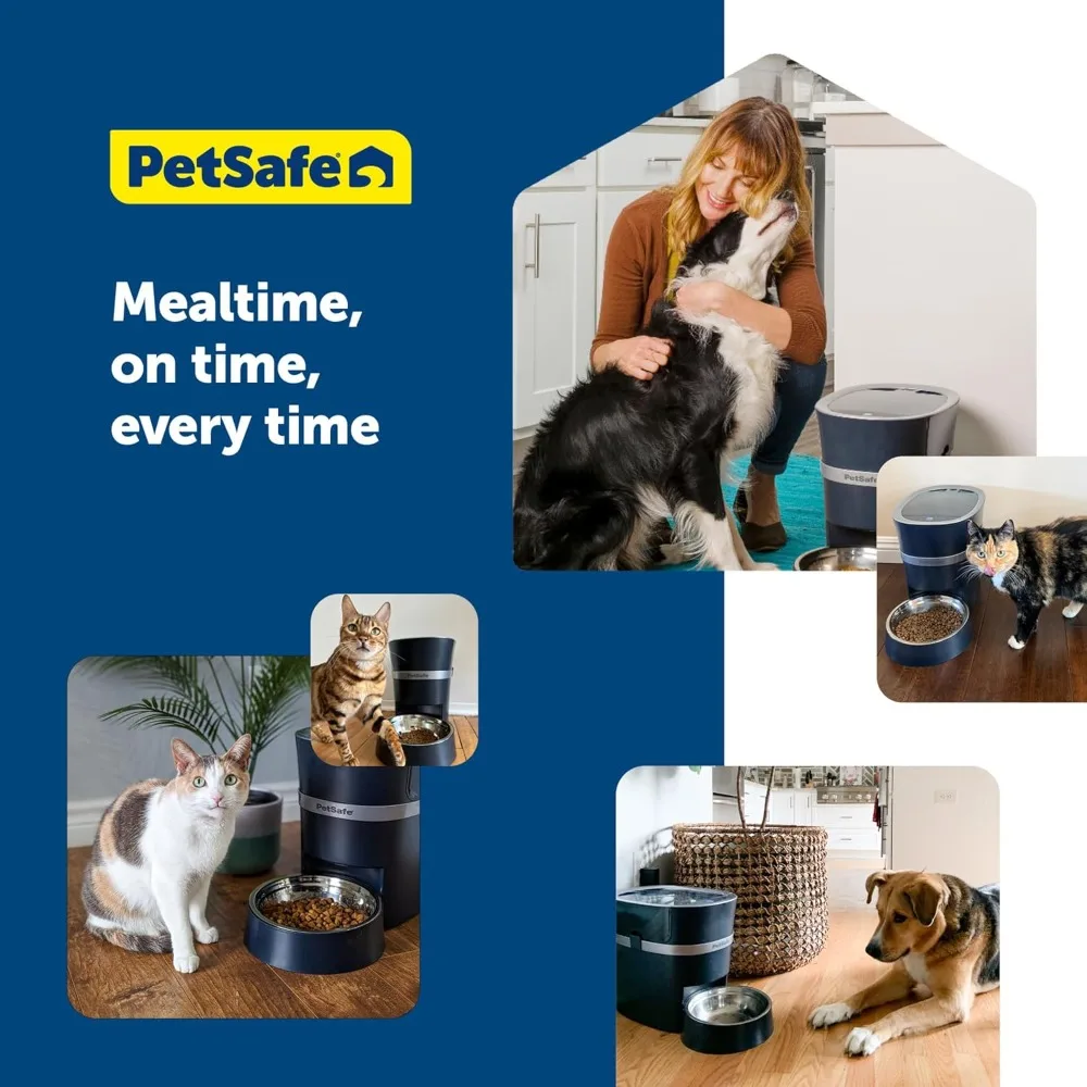 PetSmart Automatic Pet Food Dispenser - 6 Liter/24 Cup Capacity for Cats & Dogs - Adjustable Meal Schedule - Compatible with Ale