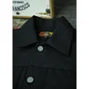 BOB DONG Black White Stripes 507XX Canvas Jacket Vintage Rugged Style Biker Coat Men 3