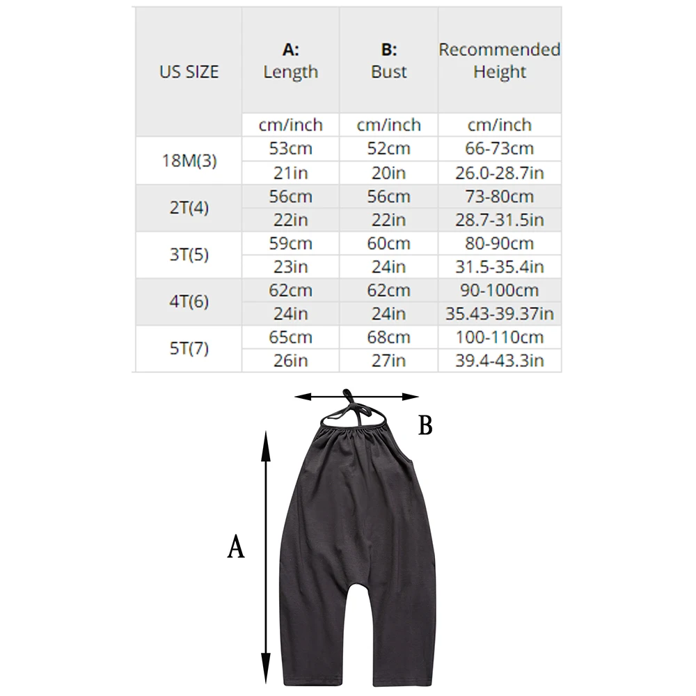 Summer Toddler One-Piece Girls Romper Jumpsuit Clothes Kids Baby Solid Cotton Outwear Bodysuit Children Harem Pants Strap Backle