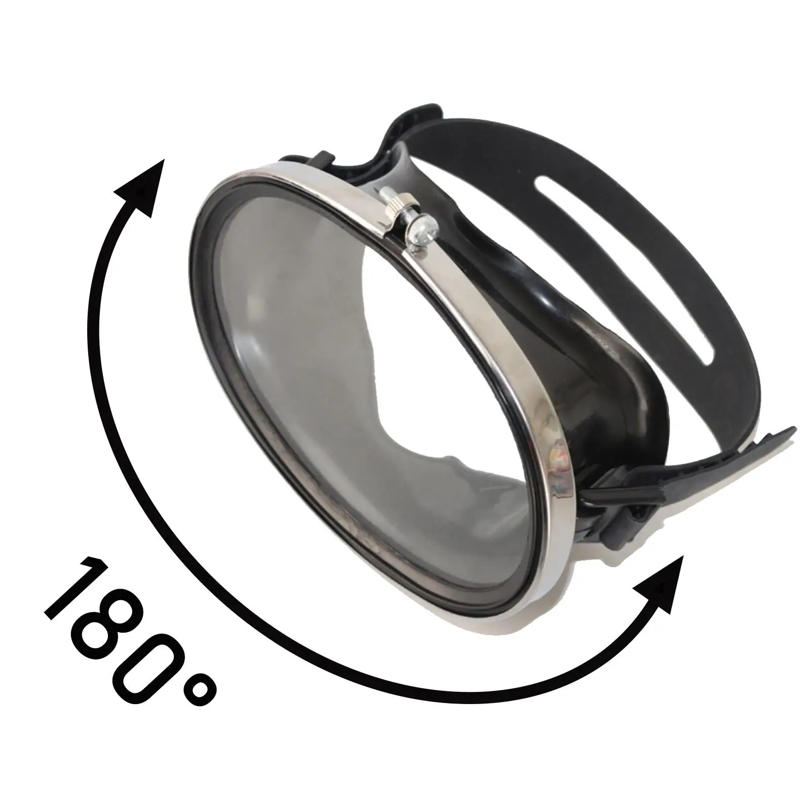 Classic Adults Oval Dive Mask Anti-Fog Underwater Snorkeling Glasses Goggles