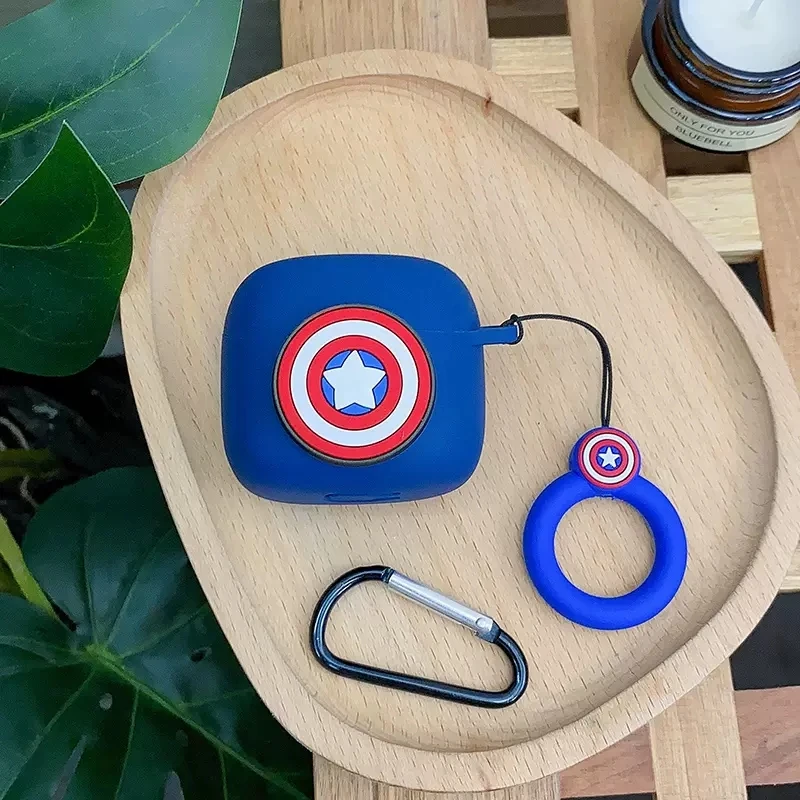 Cartoon Silicone Earphone Case Cover with Hook - Protective Shell for Wireless Earbuds Charging Box