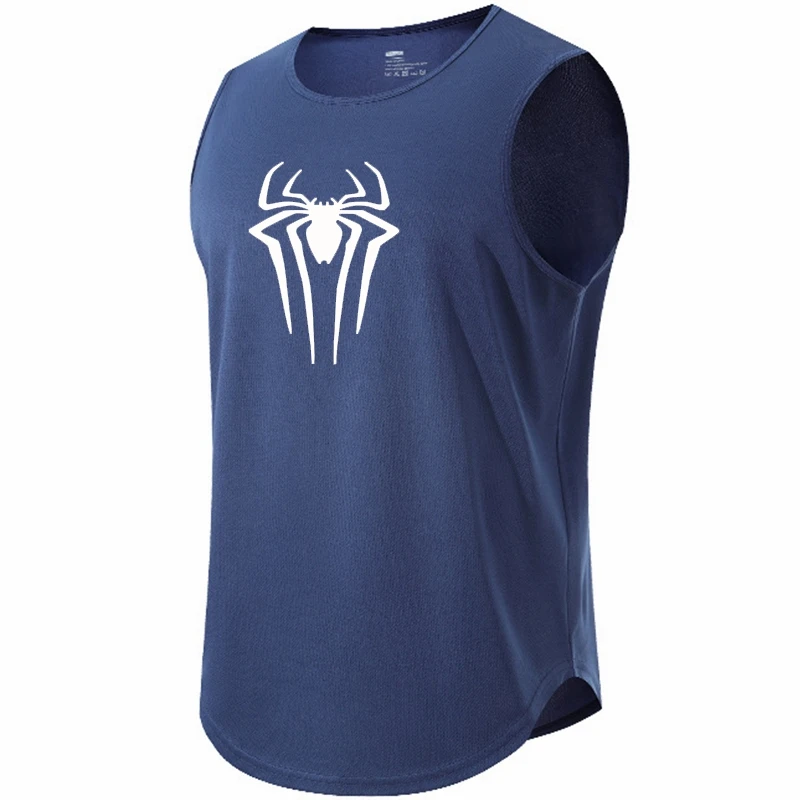 

Men Gym T Shirt Summer O Neck Fitness Sport Basketball Tank Tops Quick-drying Mesh Sleeveless Shirt Workout Vest Men's Clothing