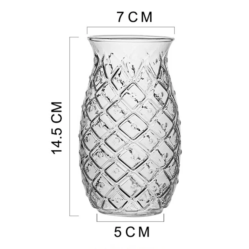Pineapple Shape Transparent Cocktail Glass View