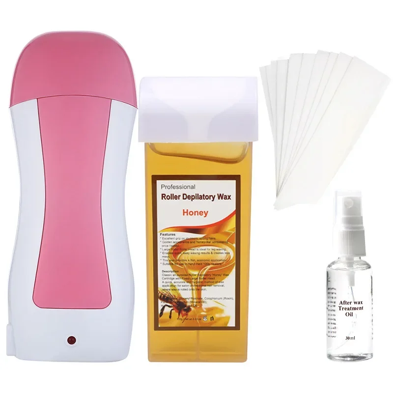 Wax Heater Hair Removal Wax Hard Wax Beans Hair Removal Tool Beauty Wax Professional Single Handheld Depilatory Wax Hair Removal Machine with EU Plug Portable Epilator Roll on Wax Heater Heater