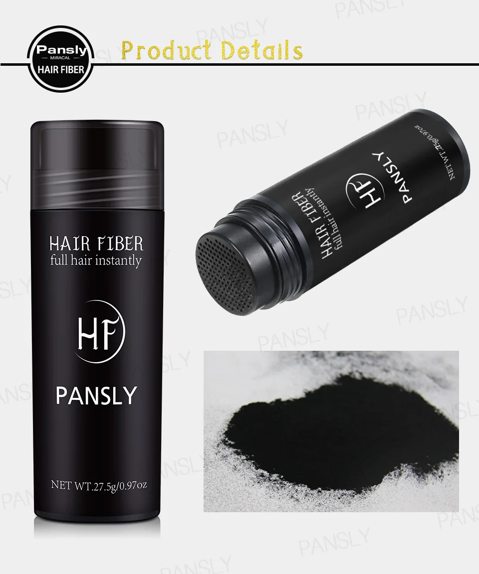 Hair Building Fibers Hair Building Powder Fill In Fine Thinning Hair Instantly Thicker Fuller Looking Fiber Applicator Pump for Men or Women