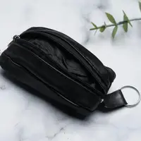 Mini porte-monnaie Portable à fermeture éclair pour hommes, étui en cuir PU souple pour clé de voiture, porte-monnaie à la mode, cadeau, Mini porte-monnaie souple à fermeture éclair, sacs à clés 2
