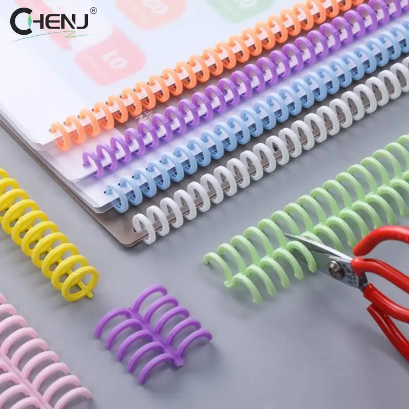 10Pcs/set 30 Holes Circles Ring Loose-leaf Paper Book Scrapbook Album Binder Spiral A4 Notebook Binding Clips loose leaf binding coil plastic binding rings metal ring binder binder clip metal binder ring loose leaf binder clips notebook accessories