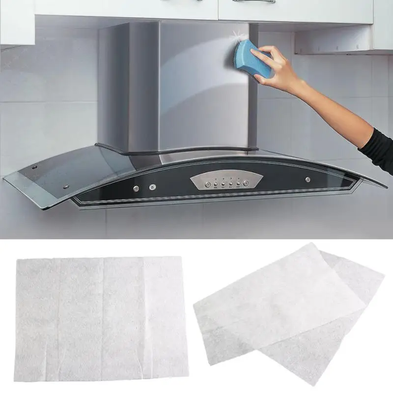 Clean Cooking Nonwoven Range Hood Grease Filter Kitchen Supplies Oil Proof Sticker Pollution Mesh Range Hood Filter Paper cooker hood filter
