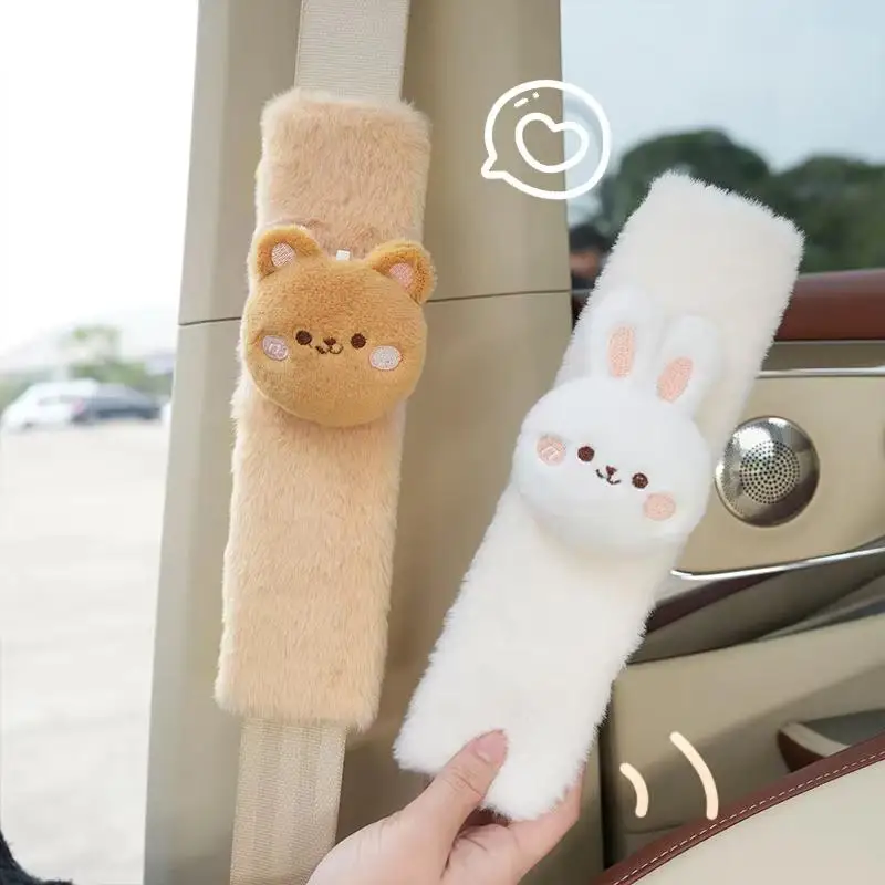 Kids Rear Seat Belt Cover Universal Cute Animal Shoulder Pads Car Seat Belt Covers Chest Shoulder Protector Soft Cover Accessory car seat shoulder protector seat belt cover seat belt guard