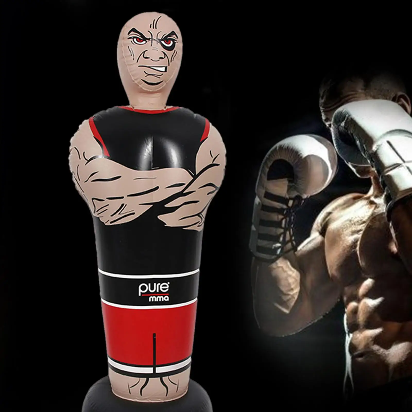 Inflatable Punching Bag Boxing Target Bag Inflatable Boxing Bag for Muay Thai Practice Indoors Outdoors Mma Exercise Equipment