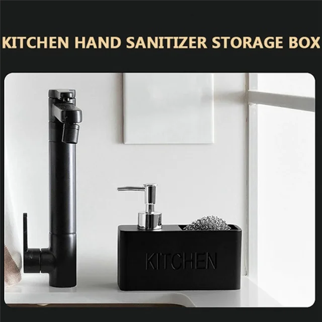 A33R-ห้องครัวจานเครื่องจ่ายสบู่กล่องเก็บชุดเคาน์เตอร์Liquidมือขวดรีฟิลขวดทําความสะอาดผู้ถือฟองน้ํา,ทนทาน 4 A33R-ห้องครัวจานเครื่องจ่ายสบู่กล่องเก็บชุดเคาน์เตอร์Liquidมือขวดรีฟิลขวดทําความสะอาดผู้ถือฟองน้ํา,ทนทาน 4