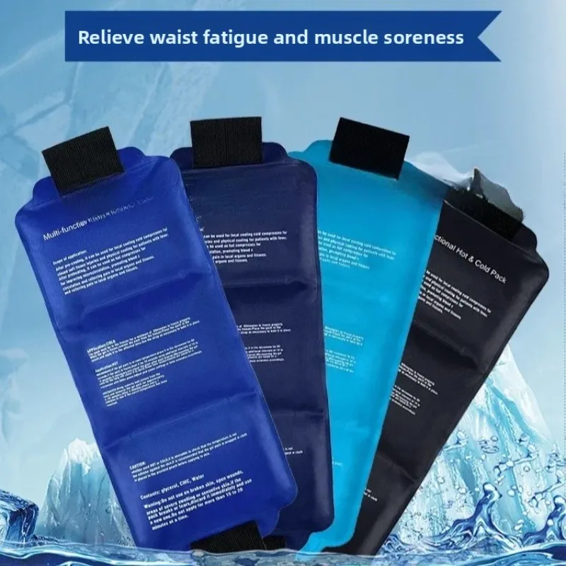 Wearable Ice Pack for Injuries Hot & Cold Therapy Wrap Reusable Gel Ice Pack for Back & Muscle Recovery with Secure Fastening