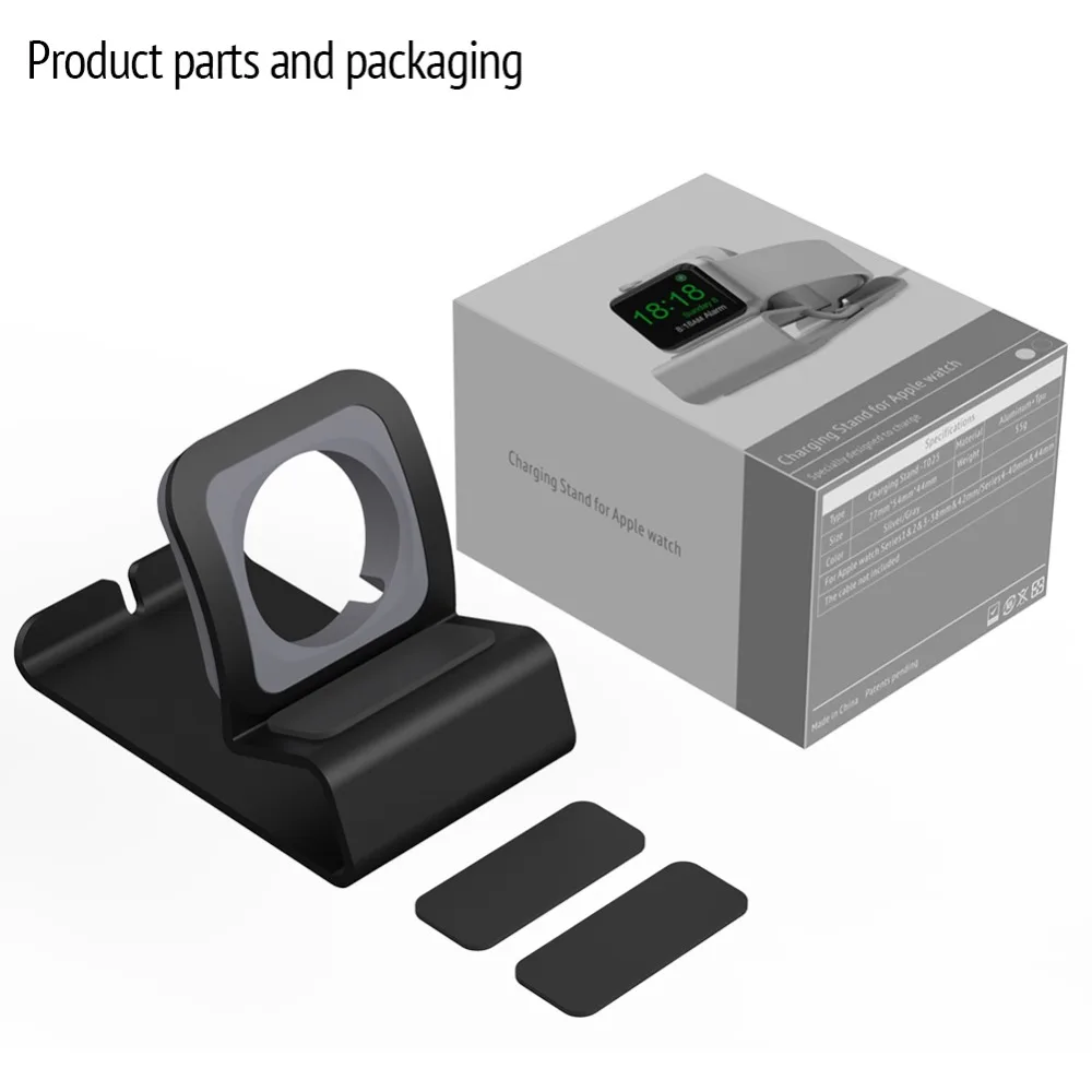 Aluminum Charger Stand Dock Station Charging Holder Silicon Bracket For Apple Watch iWatch Ultra 1 2/10/9/SE/8/7/6/5/4/3/2/1