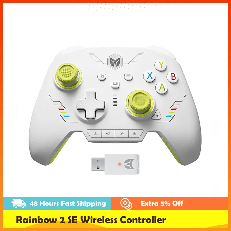 

Wireless Gamepad Rainbow 2 SE Gaming Controller Hall Trigger Bluetooth Custom Programming Button For PC Switch iOS Android