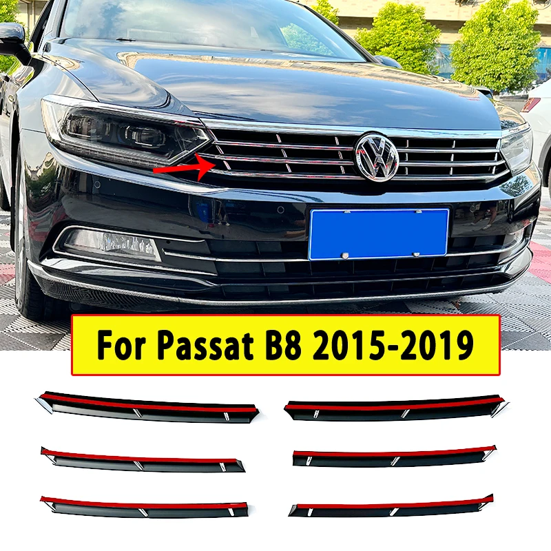 

Передняя решетка для VW Passat B8, хромированная Декоративная полоса на переднюю решетку, модель 2015, 2016, 2017, 2018, 2019