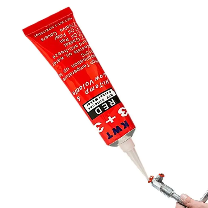

High Temp Silicone Sealant Red RTV Engine Sealing Glue 100g Multipurpose Adhesive And Sealant For Gaskets Engines Clutches Glass
