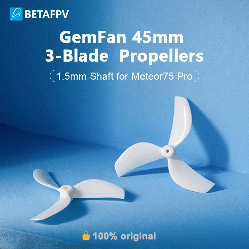 Hélices Gemfan 45mm 2/3 Pales pour Drone FPV Micro - Lot de 4